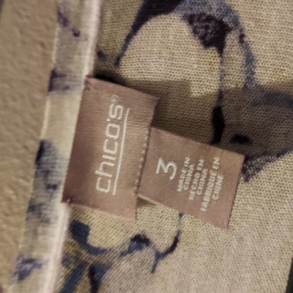 Chico's One Of Kind Bling Ring Tropical Floral Dress & Cardigan Set NWT 3 16 - Picture 4 of 10